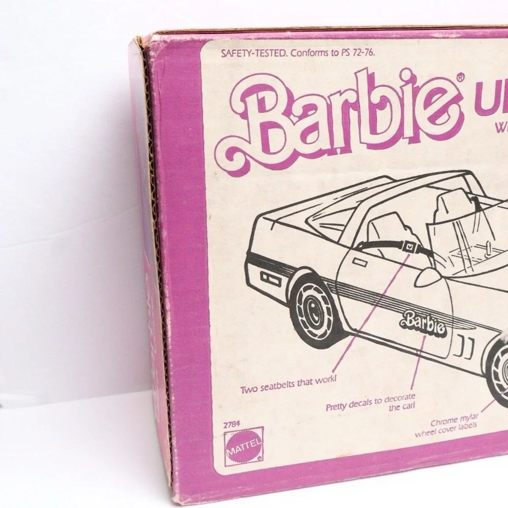1985 Barbie Ultra Vette Corvette Mattel #2784 Vintage NEW Sealed Box